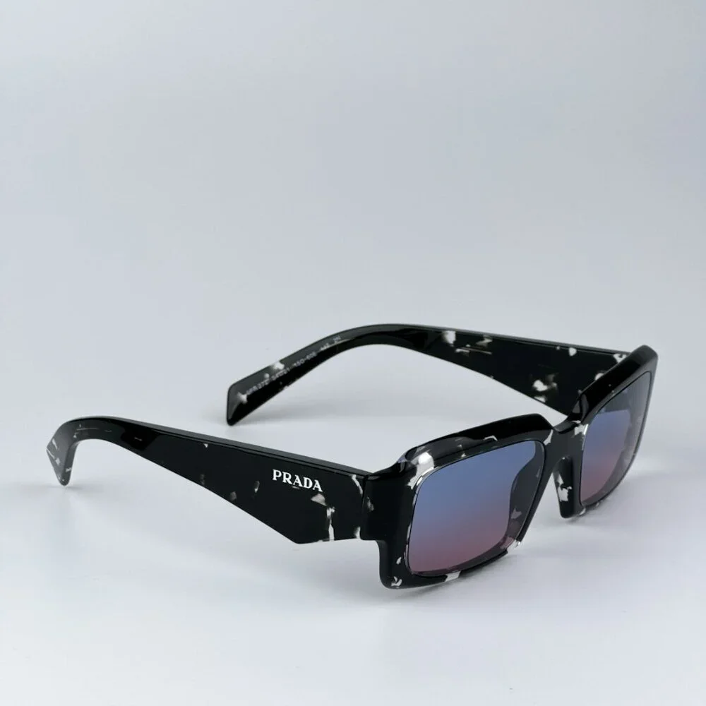 Prada PR27ZS 15O60E bRAND NEW Sunglasses Black Tortoise Blue Gradient Unisex